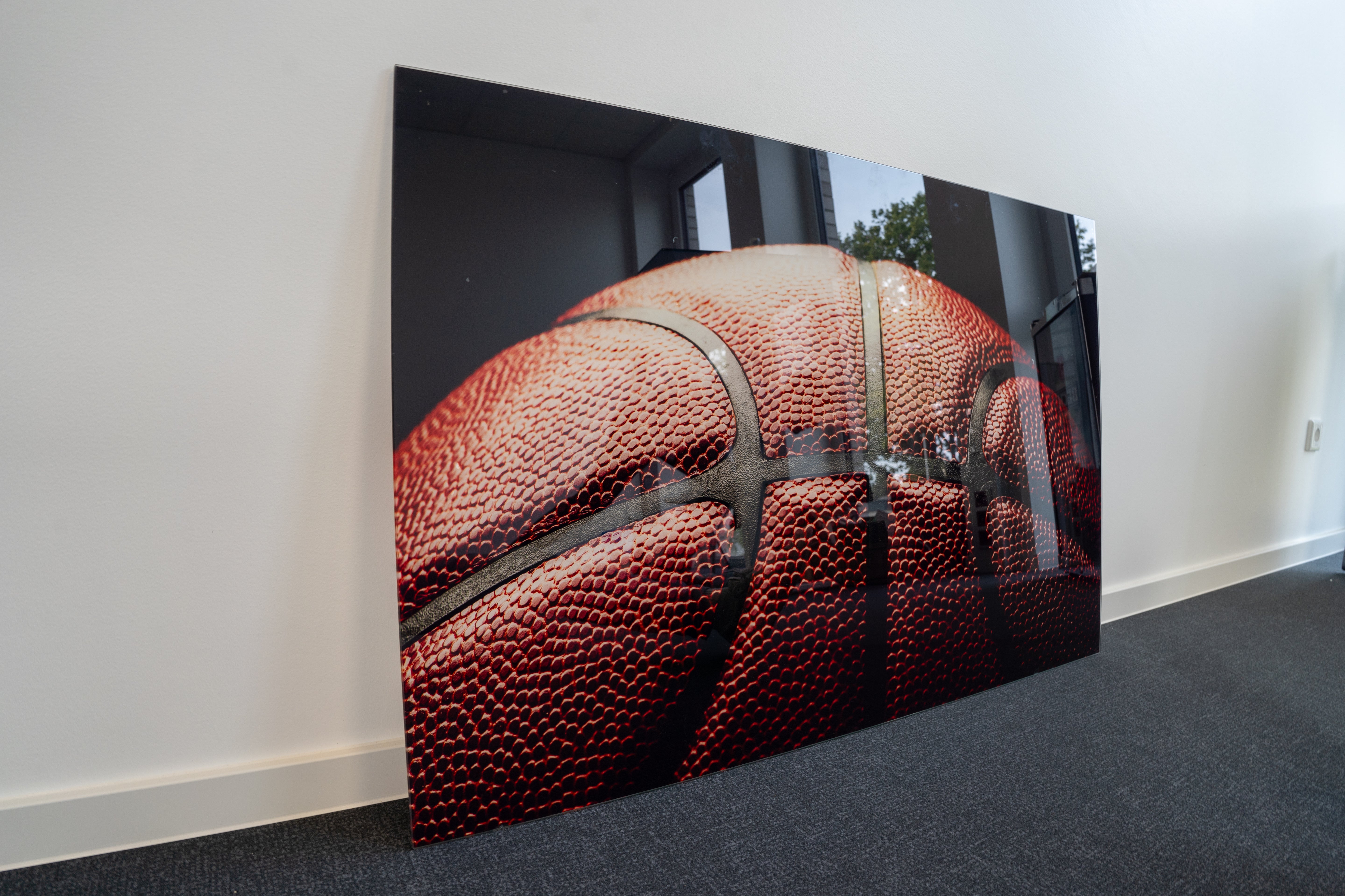Wandbild Glas - Basketball Motiv
