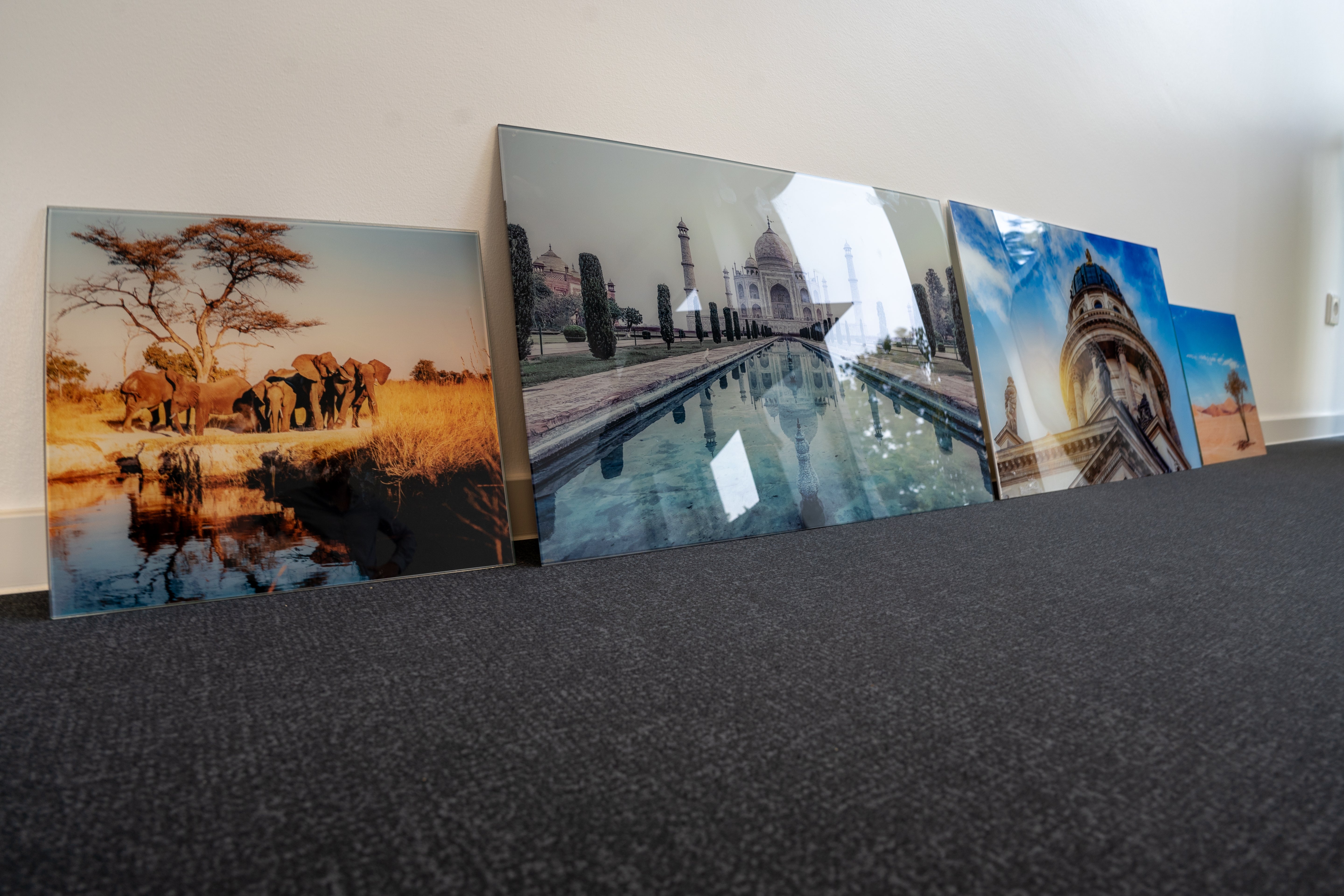 Wandbild Glas - Taj Mahal Motiv