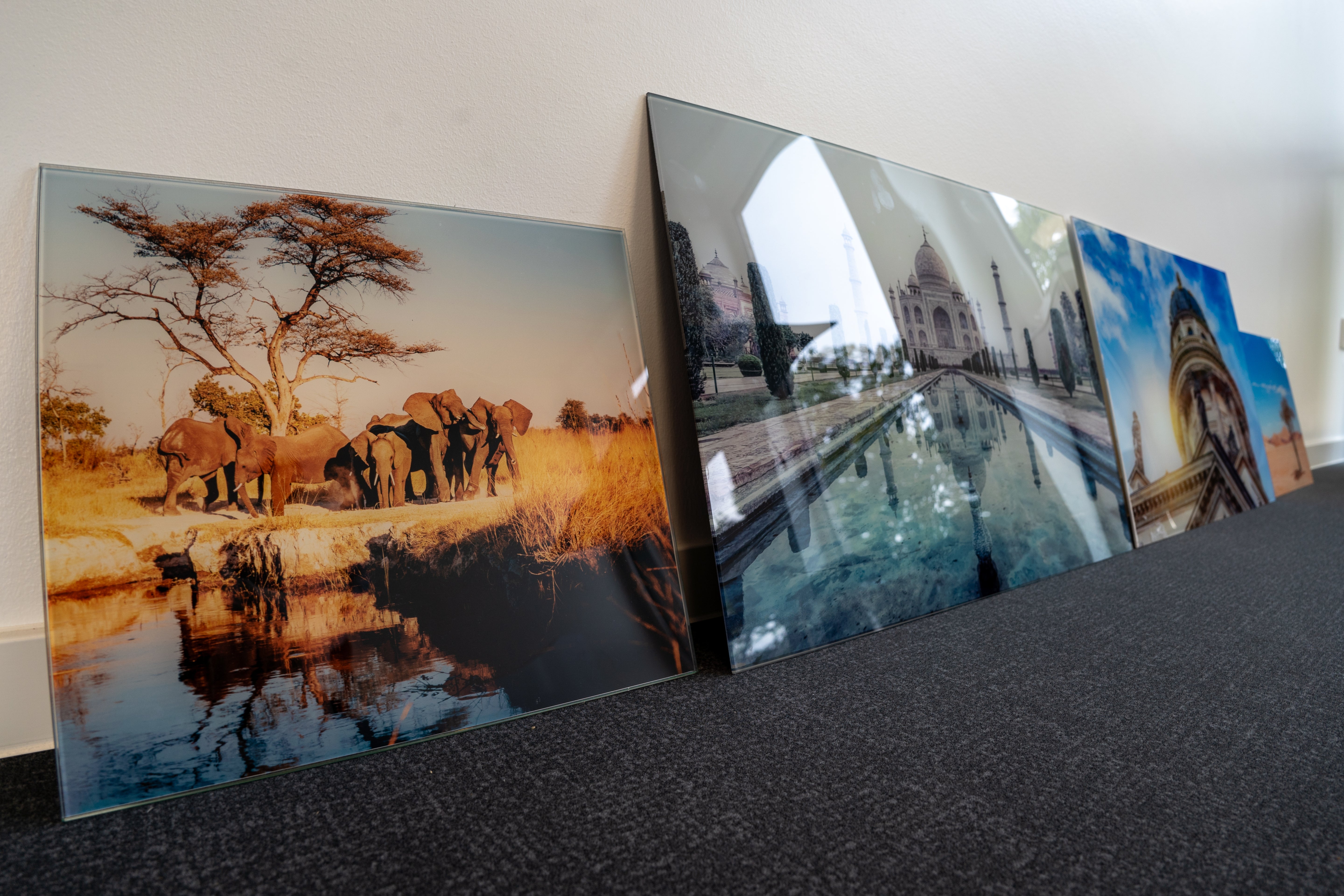 Wandbild Glas - Taj Mahal Motiv