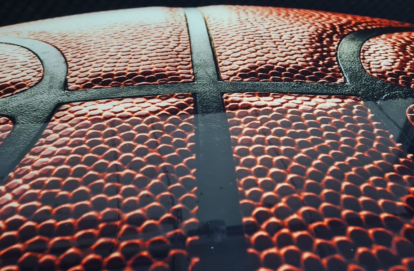 Wandbild Glas - Basketball Motiv