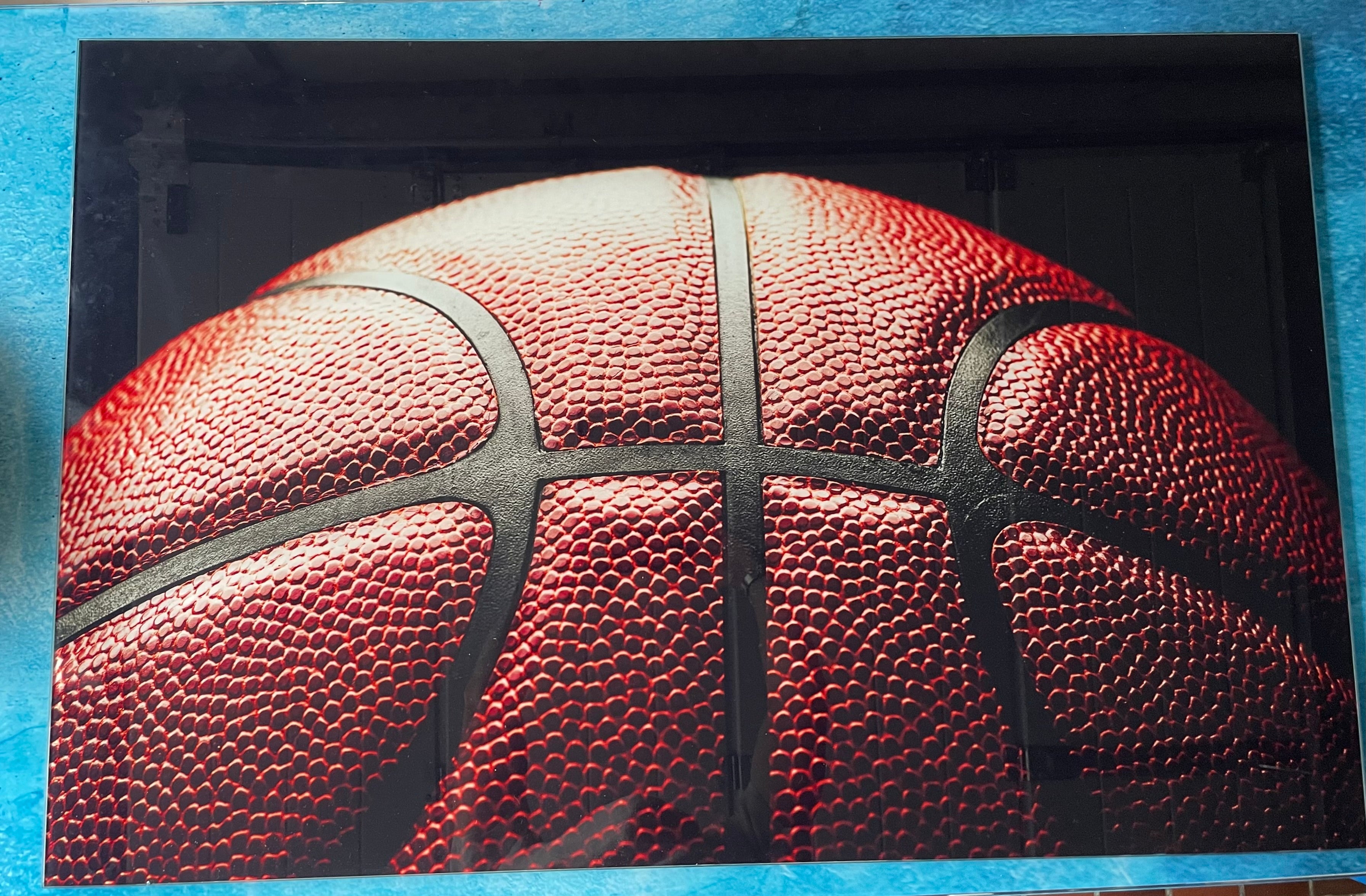 Wandbild Glas #Basketball Motiv